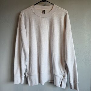 Kirkland Signature Cotton Blend Men's Heathered Gray Crewneck